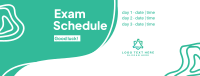 Curvy Divide Exam Schedule Facebook Cover Design