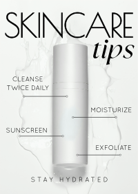 Minimalist Skincare Tips Flyer