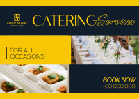 Elegant Catering Service Postcard