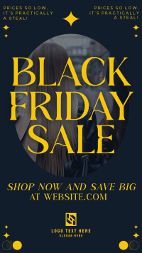 Minimalist Black Friday Fashion Instagram Reel Image Preview