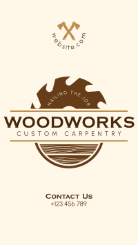 Custom Carpentry Facebook Story