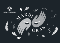 Mardi Gras Carnival Postcard