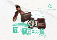 Father's Day Collage Postcard