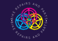 Bike Repairs and parts Postcard
