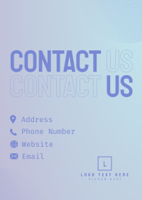 Smooth Corporate Contact Us Flyer Design