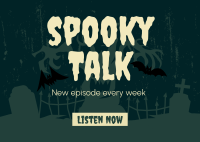 Spooky Talk Postcard