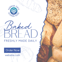 Baked Bread Bakery Instagram Post Image Preview