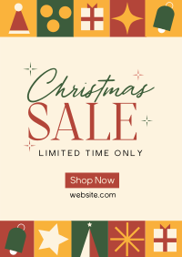 Christmas Holiday Shopping  Sale Poster