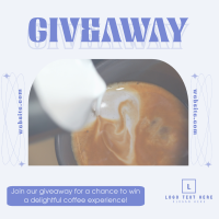 Cafe Coffee Giveaway Promo Linkedin Post