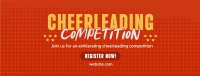 Cheerleading  Competition Details Facebook Cover Design