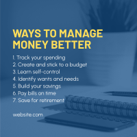 Ways to Manage Money Instagram Post