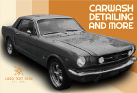 Vintage Carwash Service Pinterest Cover Image Preview