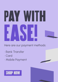 Minimalist Online Payment Poster