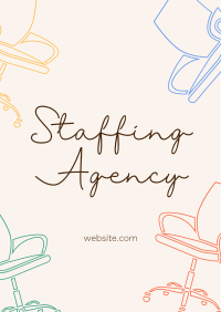 Chair Patterns Staffing Agency Poster