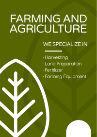 Farming and Agriculture Poster