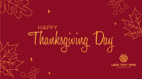 Beautiful Thanksgiving Zoom Background Design