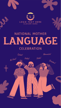 Celebrate Mother Language Day Facebook Story