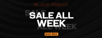 Monochromatic Pattern Black Friday Facebook Cover