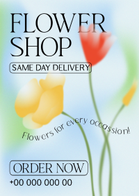 Flower Shop Delivery Poster