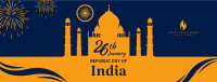 Taj Mahal Republic Day Of India  Facebook Cover