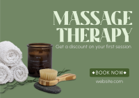 Massage Therapy Postcard