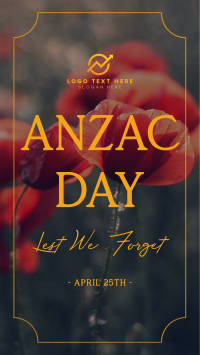 Anzac Facebook Story example 3