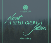 Earth Day Green Nature Facebook Post