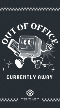 Retro Out Of Office Instagram Reel Image Preview