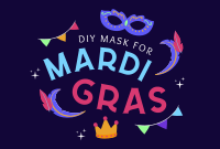 Mardi Gras Festival Pinterest Cover Design