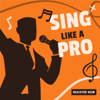 Sing Like a Pro Instagram Post Design