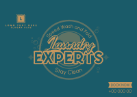 Laundry Experts Postcard