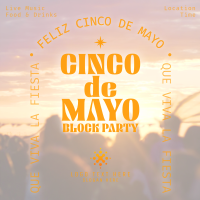 Cinco De Mayo Block Party Linkedin Post Design