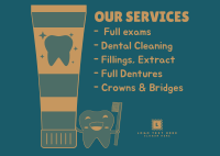 Dental Services Postcard