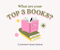 Cute Favorite Books Facebook Post