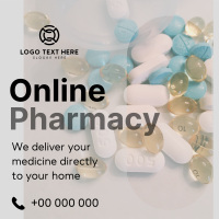 Modern Online Pharmacy Linkedin Post