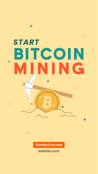 Start Crypto Mining Facebook Story