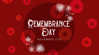 Falling Poppy Flowers Animation