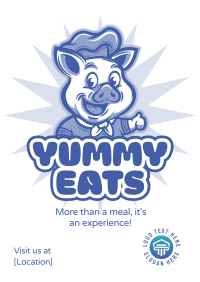 Yummy Pig Restaurant Poster