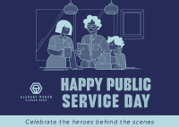 UN Public Service Day Postcard