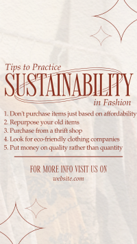 Sustainable Fashion Tips YouTube Short