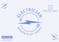 Professional Electrician Postcard