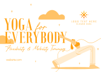 Wellness Yoga Training Postcard