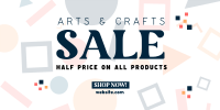 Art Supply Clearance Twitter Post