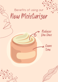 New Moisturizer Benefits Flyer