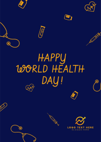 World Health Day Icons Poster