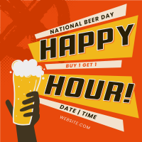 Beer Day Promo Instagram Post Design