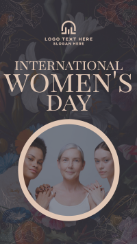 Floral International Women's Day TikTok Video Design