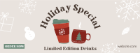 Holiday Special Drinks Facebook Cover Image Preview