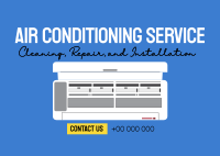 Air Conditioning Service Postcard