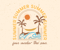 Summer Beach Badge Facebook Post